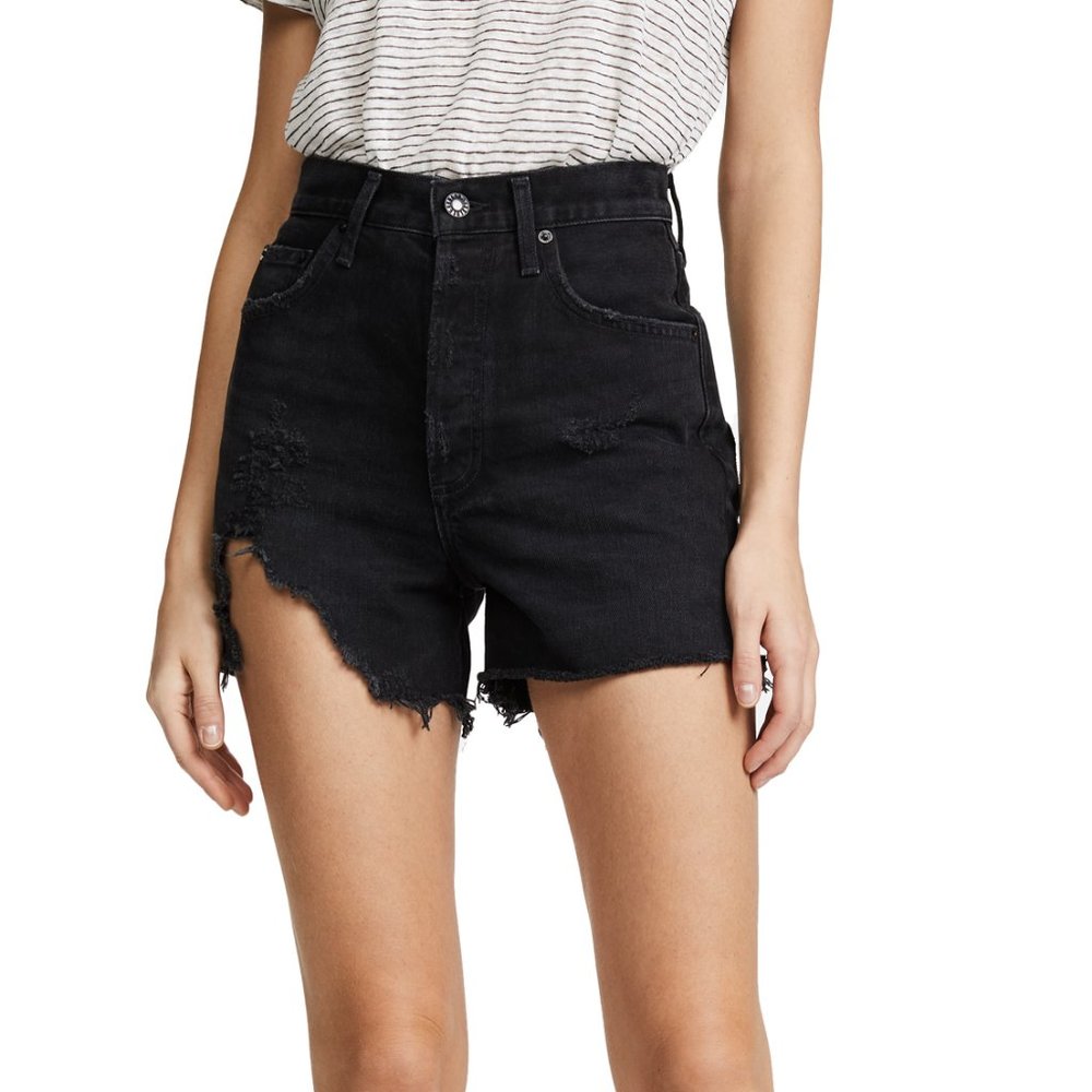 AGOLDE Dee Denim Shorts in Seeker